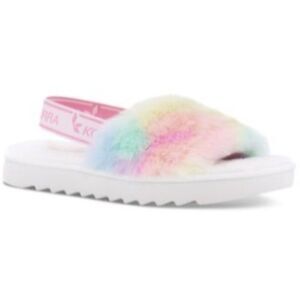 Koolaburra By UGG Womens Fuzzn II Slipper Sandal Pastel Abstract 8M